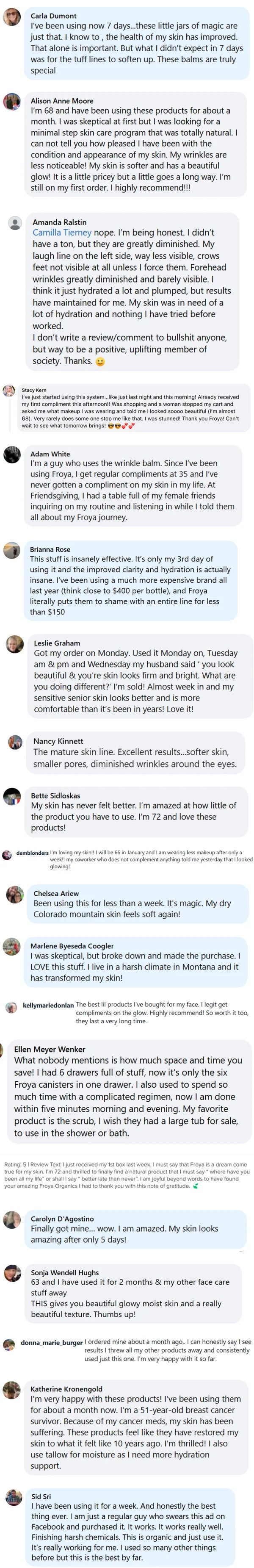 Raw customer reviews